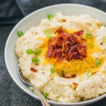 low carb recipe for loaded cauliflower mash