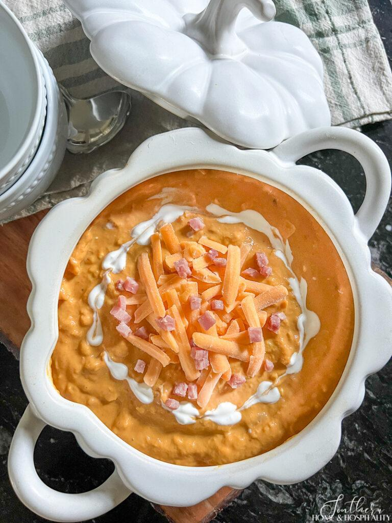 creamy pumpkin cheese soup a favorite