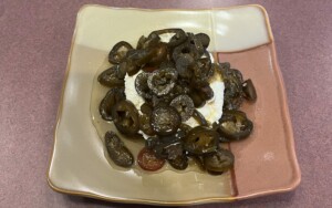 Candied Jalapenos on Cream Cheese Appetizer