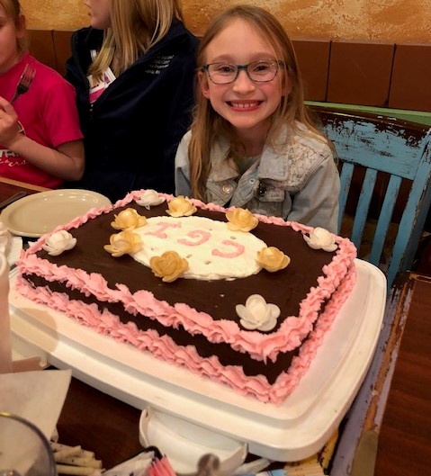 Granny Joy's Chocolate Cake for Chloe's birthday