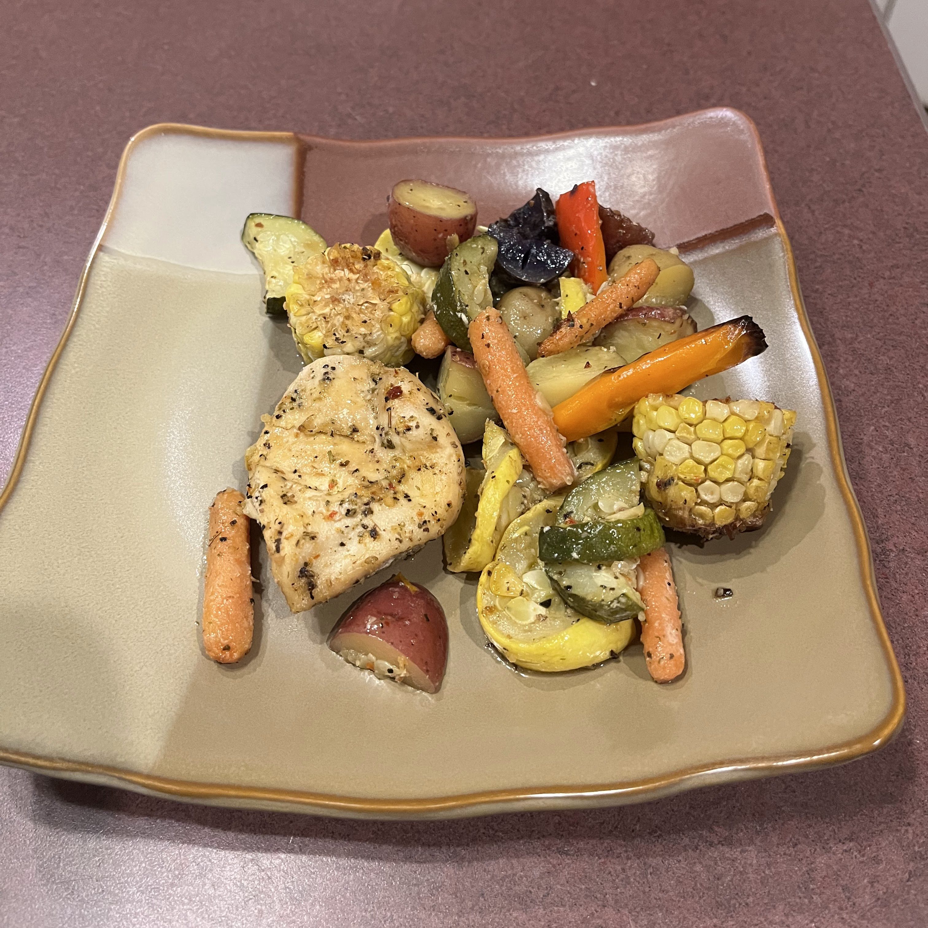 Farmer's Market Chicken and Vegetable Dish