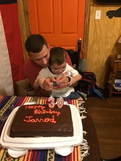 Granny Joy's Chocolate Cake for Jarrod's birthday