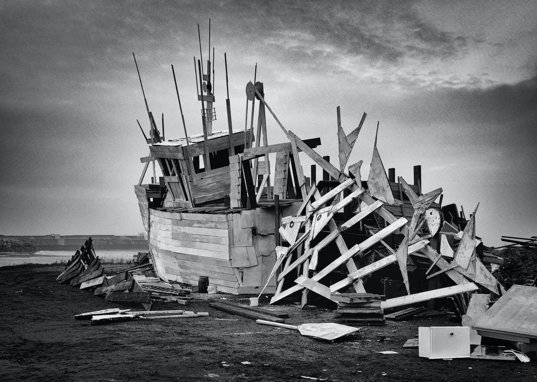 broken boat shipwreck for not heeding warning