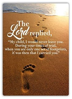 footprints in the sand quote