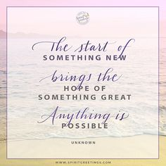 start of new beginnings quote