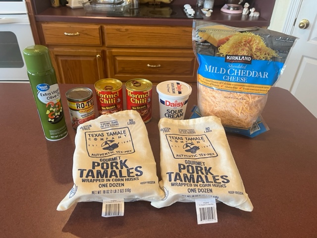 Quick and Easy Tamale Casserole ingredients