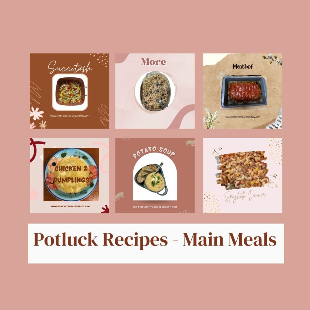 Church Ladies' Potluck Recipes - Main Meals
