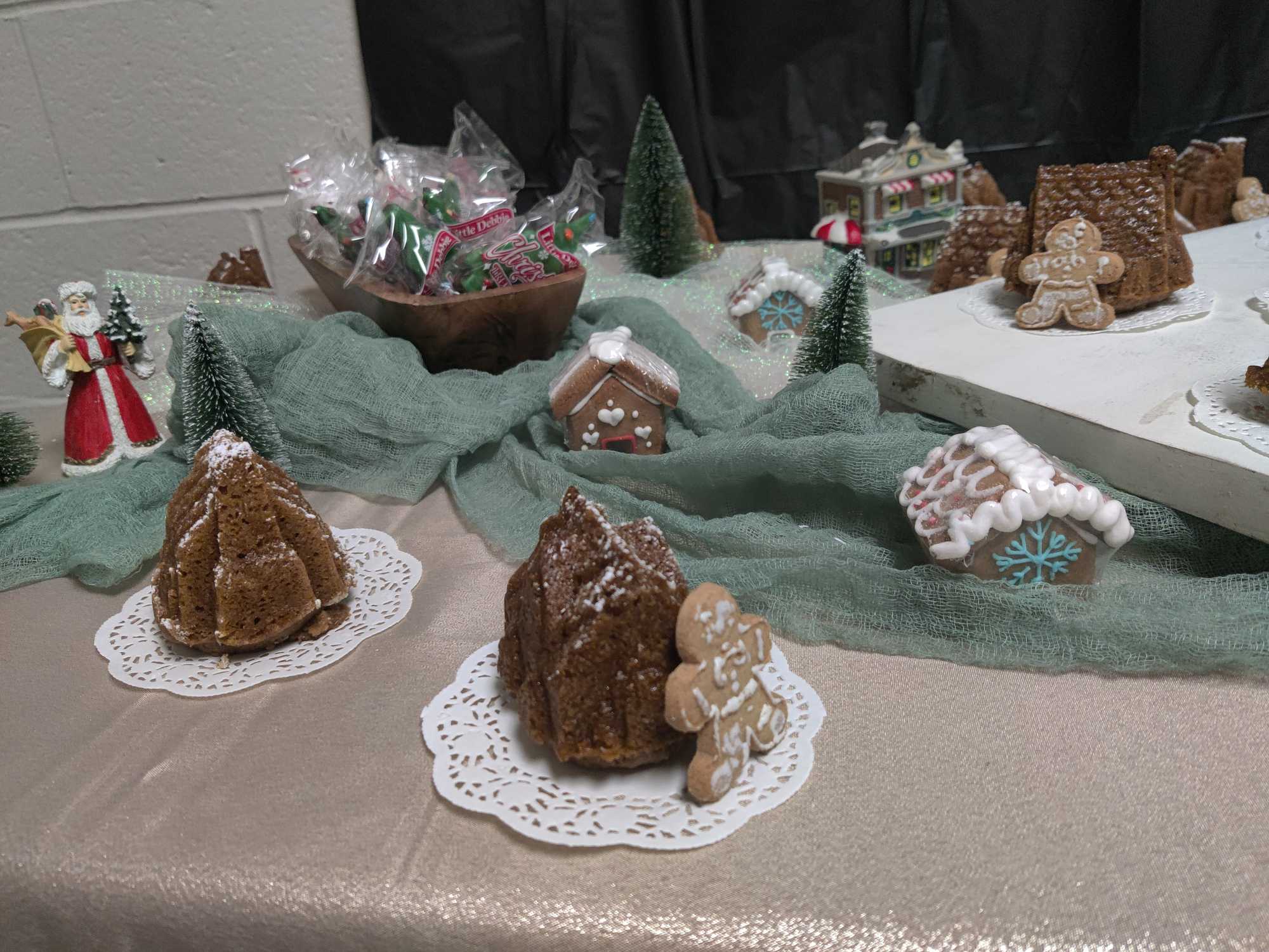 How to Make a Snowy Gingerbread Cake Village
