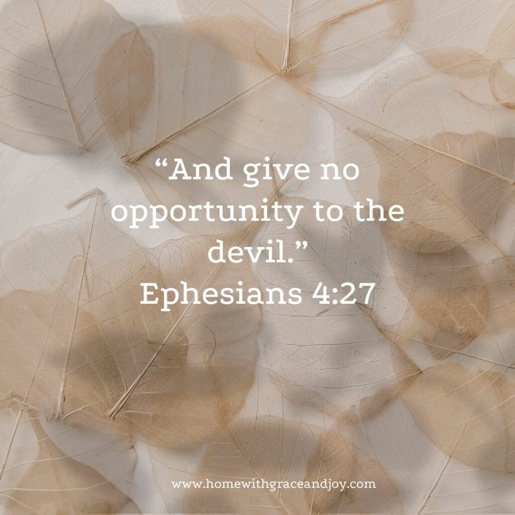 Ephesians 4:27