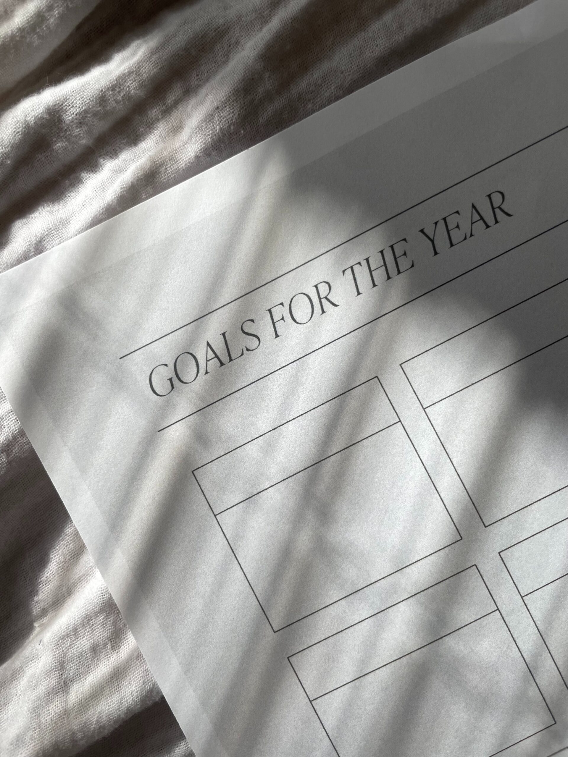 healthy goals for the year