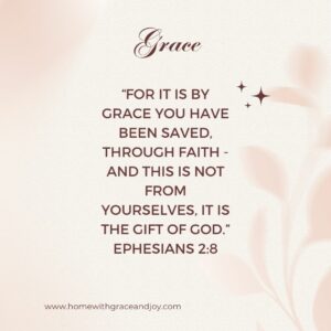 Saved by Grace It is a gift.