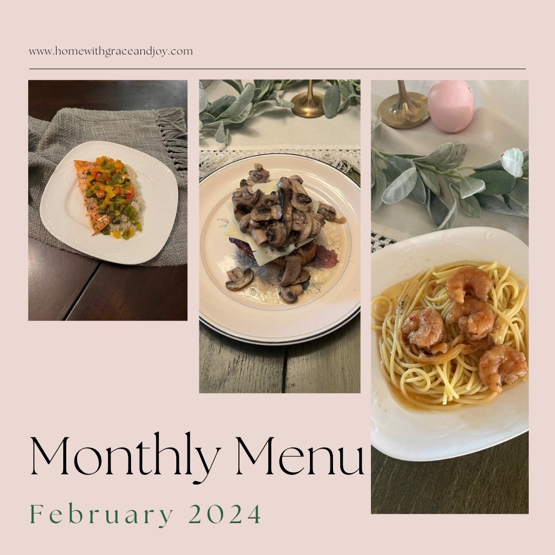 Monthly menu february