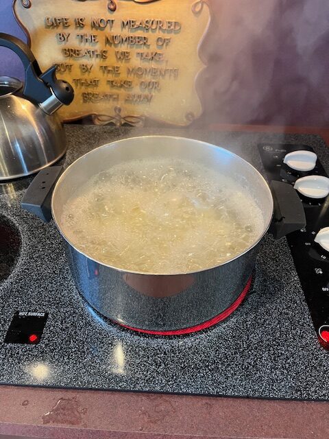 loaded mashed potato casserole potatoes boiling
