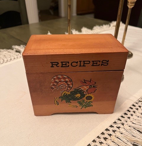 Granny Shelton's recipe box with sentimental recipes