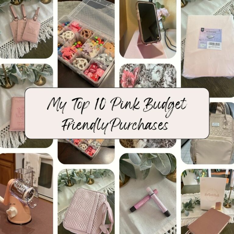 My favorite top 10 budget friendly purchases in pink