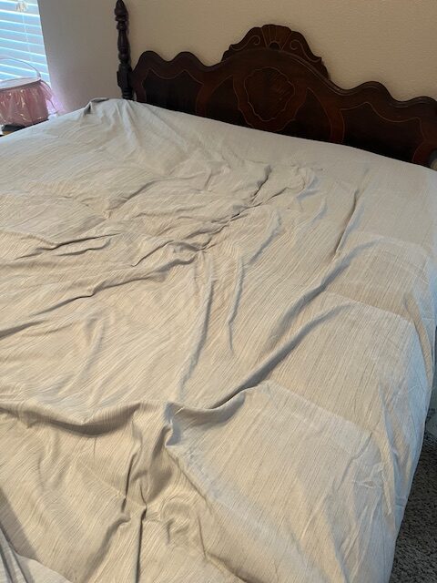 wrinkled sheets